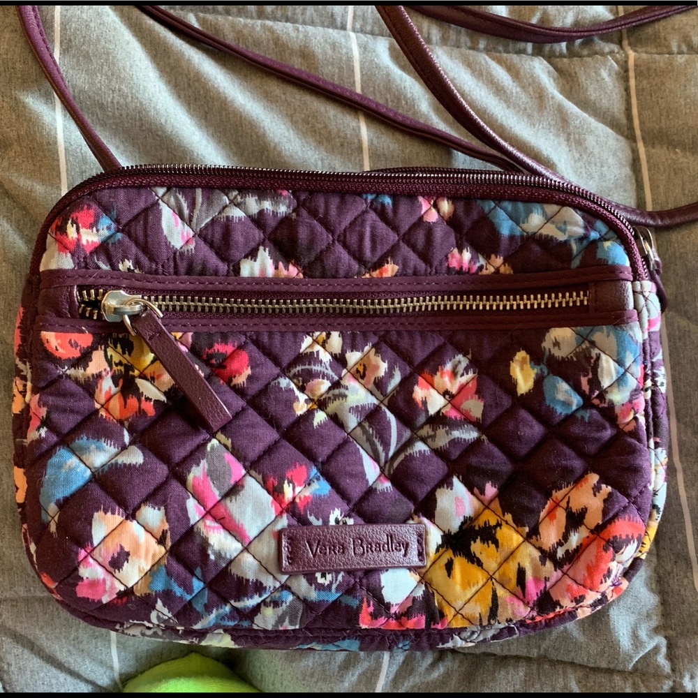 Vera Bradley Indiana Rose RFID Little Crossbody